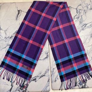 Burberry Purple Check Scarf! NEW Condition! Flawless! 70” x